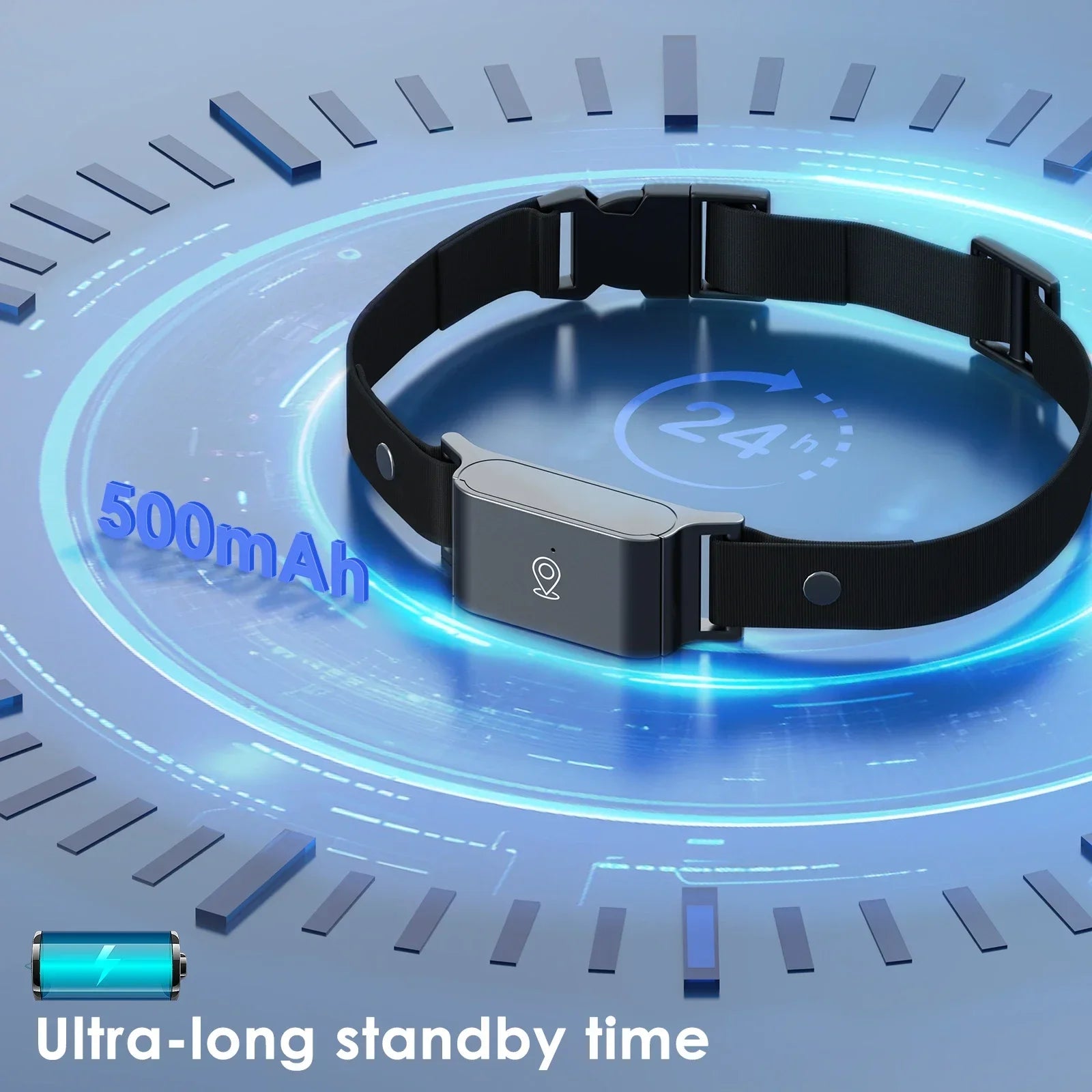 Collier GPS 4G Mini - Suivi Temps Réel & Étanche IP67